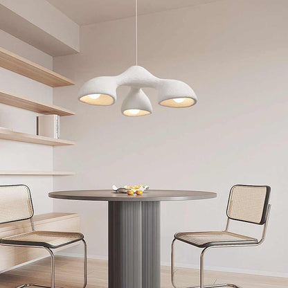 Organic Triple Shade Pendant Light | Three Head Hanging Light Interior Lighting-Ceiling Light-Sasha Sydney