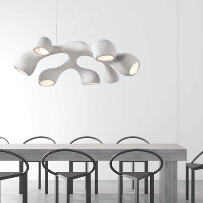 Organic Triple Shade Pendant Light | Three Head Hanging Light Interior Lighting-Ceiling Light-Sasha Sydney