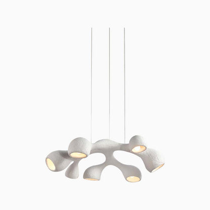 Organic Triple Shade Pendant Light | Three Head Hanging Light Interior Lighting-Ceiling Light-Sasha Sydney