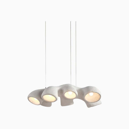 Organic Triple Shade Pendant Light | Three Head Hanging Light Interior Lighting-Ceiling Light-Sasha Sydney