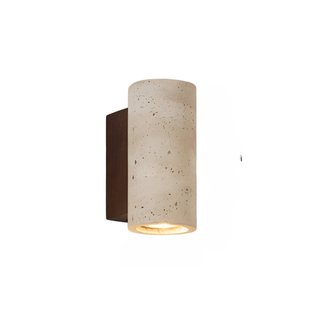 Up Down Wall Light | Japandi Stone Wall Sconce-Wall Lamp-Sasha Sydney