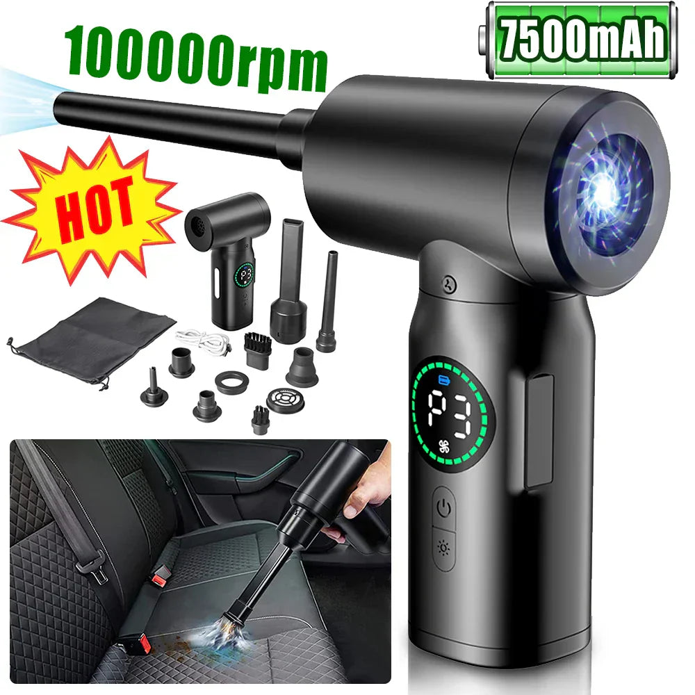 Portable Air Duster | Cordless Blower Multi Nozzle Car Cleaning-Air Duster-Sasha Sydney