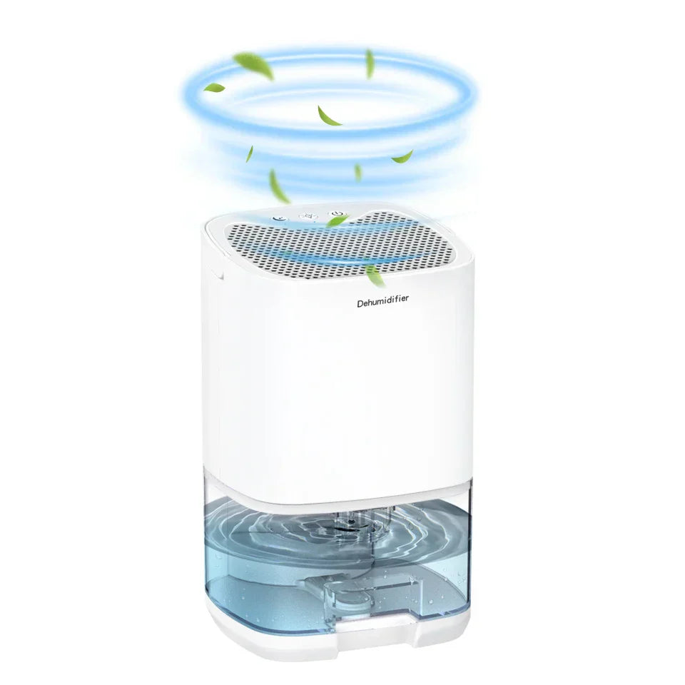 1000ml Tragbarer 2-in-1 Luftentfeuchter mit Luftfilter und Nachtlicht – Aveline