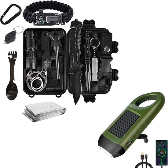 Portable Emergency Survival Kit | Multi Tool Solar Charger Camping Hiking-Emergency Survival Kit-Sasha Sydney