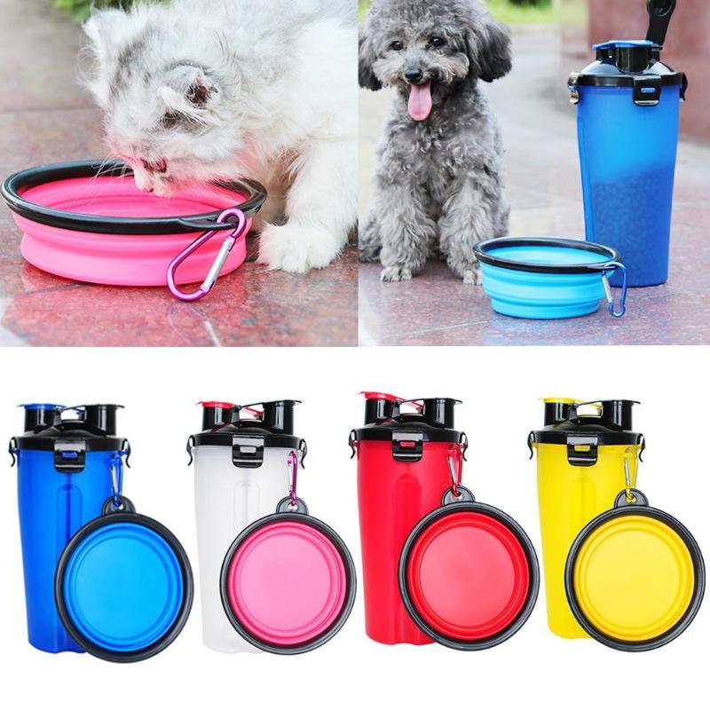 Portable Pet Water Bottle | Foldable Bowl Travel Walking-Pet Bottle-Sasha Sydney