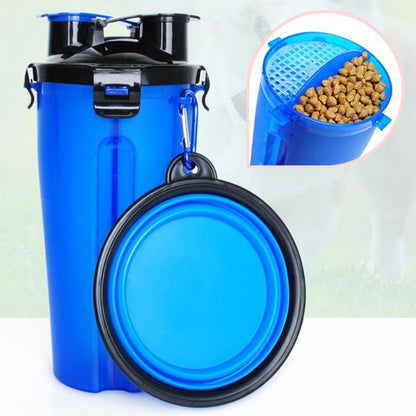 Portable Pet Water Bottle | Foldable Bowl Travel Walking-Pet Bottle-Sasha Sydney