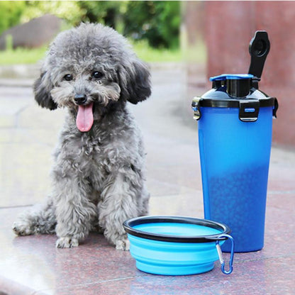 Portable Pet Water Bottle | Foldable Bowl Travel Walking-Pet Bottle-Sasha Sydney