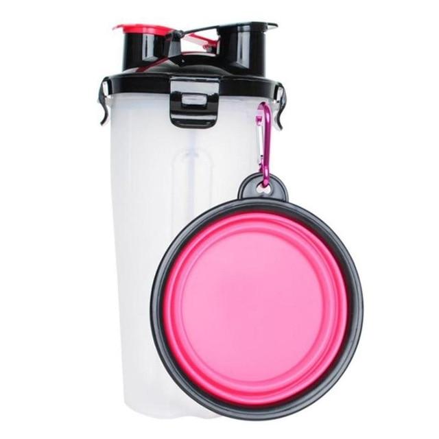 Portable Pet Water Bottle | Foldable Bowl Travel Walking-Pet Bottle-Sasha Sydney