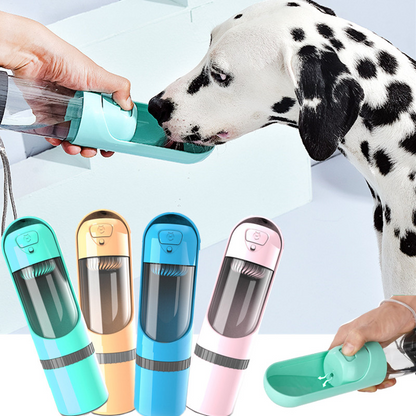 Portable Water Bottle | Built In Pet Bowl Travel Walking-Pet Bottle-Sasha Sydney