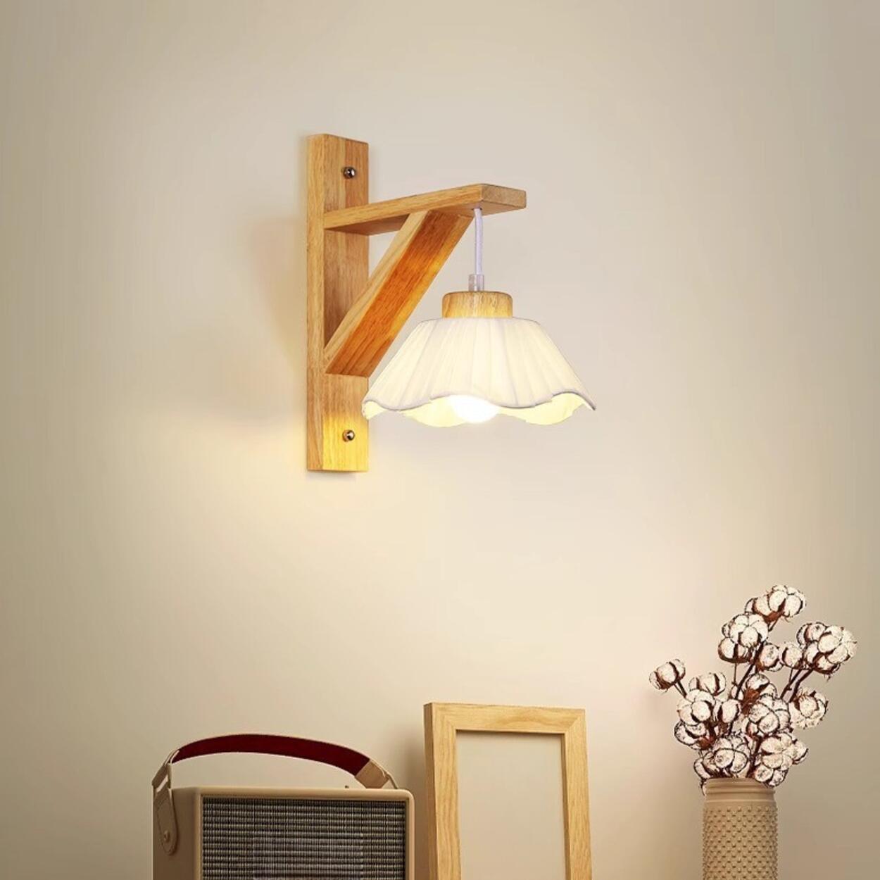 Rustic Bell Shade Wall Lamp | Hanging Shade Wall Light Interior Lighting-Wall Lamp-Sasha Sydney