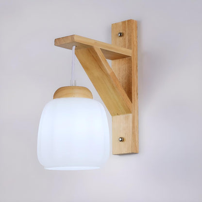Rustic Bell Shade Wall Lamp | Hanging Shade Wall Light Interior Lighting-Wall Lamp-Sasha Sydney