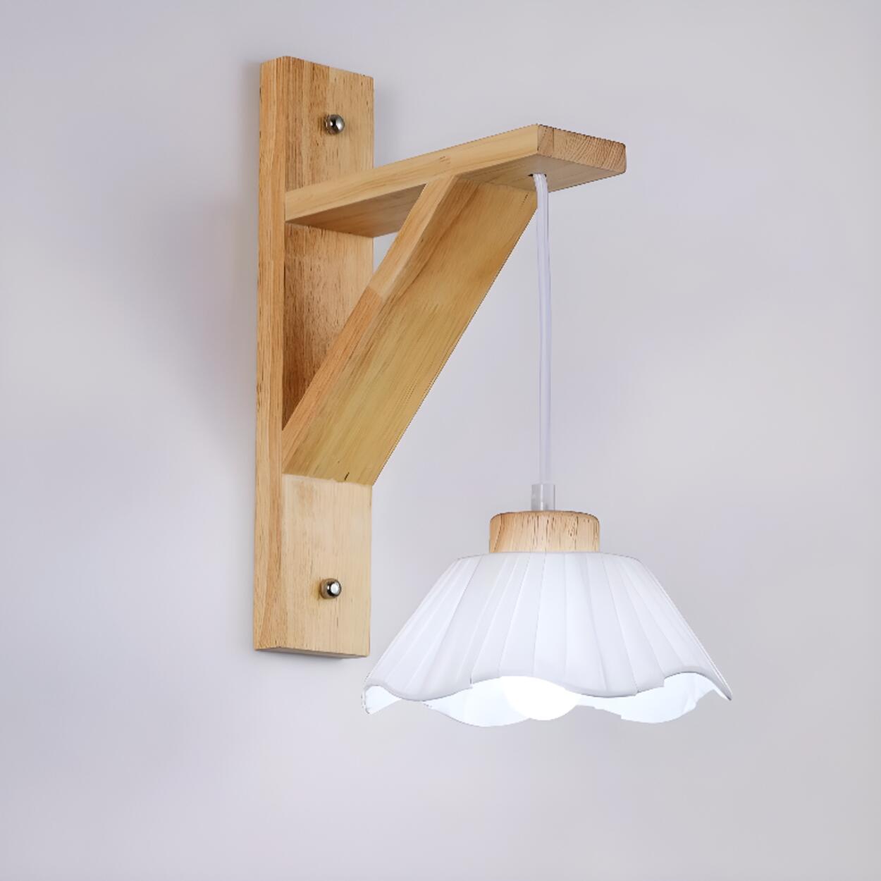 Rustic Bell Shade Wall Lamp | Hanging Shade Wall Light Interior Lighting-Wall Lamp-Sasha Sydney