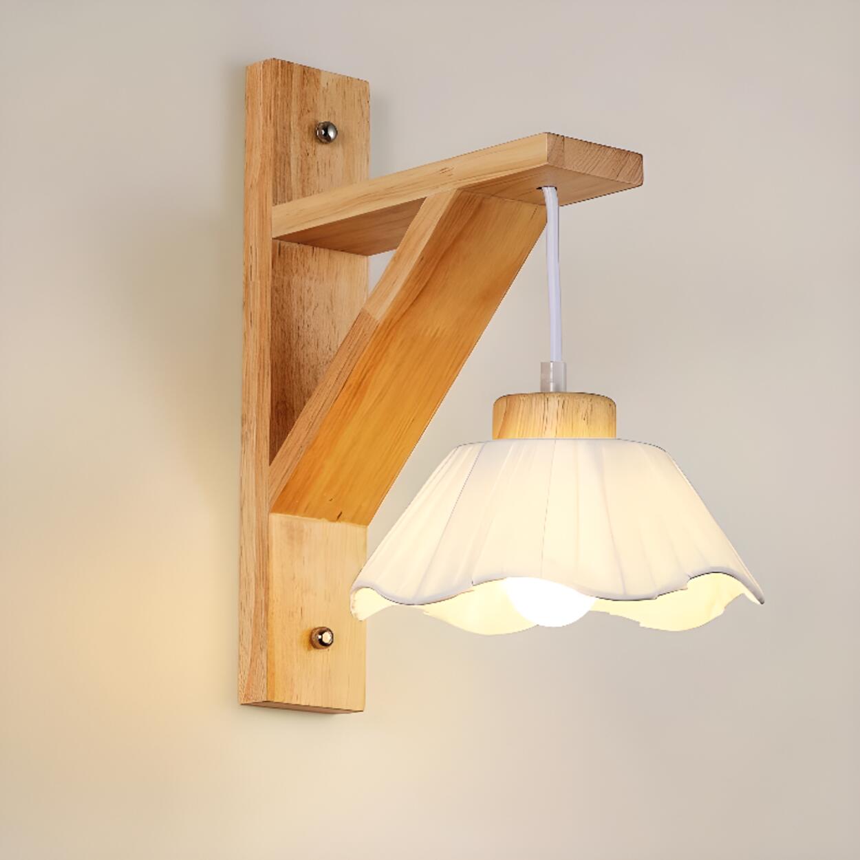 Rustic Bell Shade Wall Lamp | Hanging Shade Wall Light Interior Lighting-Wall Lamp-Sasha Sydney