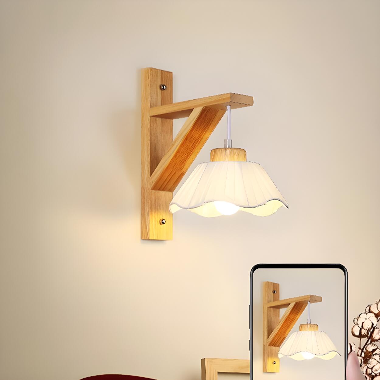 Rustic Bell Shade Wall Lamp | Hanging Shade Wall Light Interior Lighting-Wall Lamp-Sasha Sydney