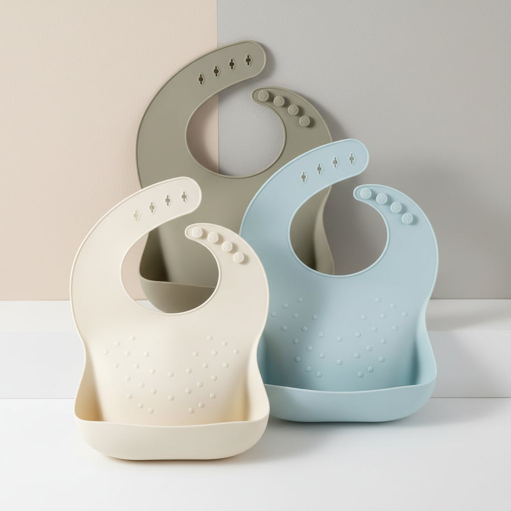 Adjustable Silicone Baby Bib | Food Catcher · Sasha Sydney