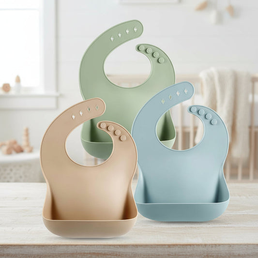 Adjustable Silicone Baby Bib | Food Catcher · Sasha Sydney
