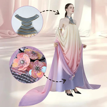 Galaxy Princess Costume Dress | Draped Cape · Sasha Sydney