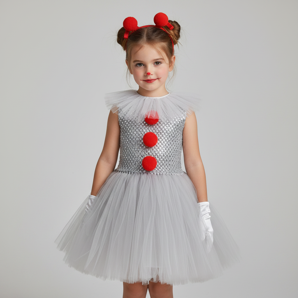 Girls Clown Costume | Tutu Skirt · Sasha Sydney