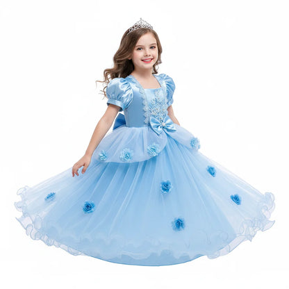 Girls Princess Party Dress | Bow Detail · Sasha Sydney