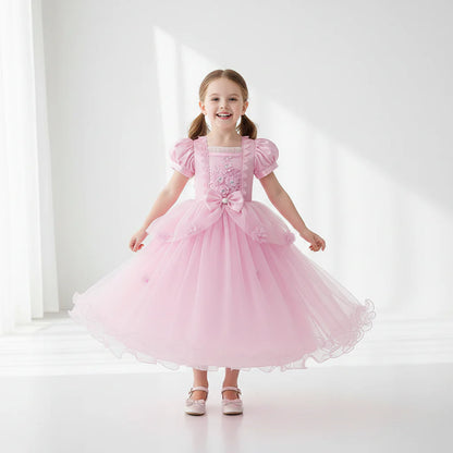 Girls Princess Party Dress | Bow Detail · Sasha Sydney