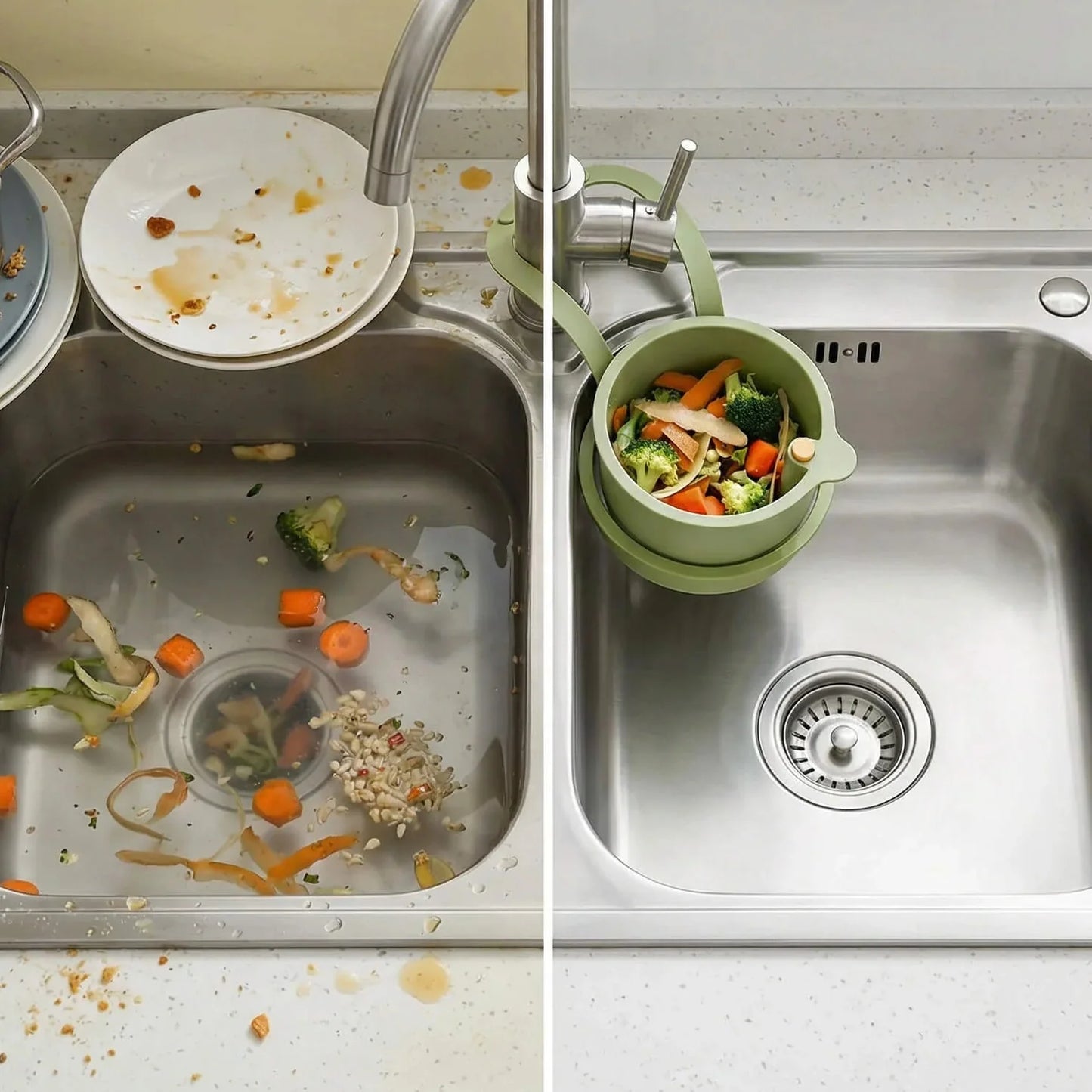 Hanging Sink Strainer Basket | Faucet Mounted · Sasha Sydney