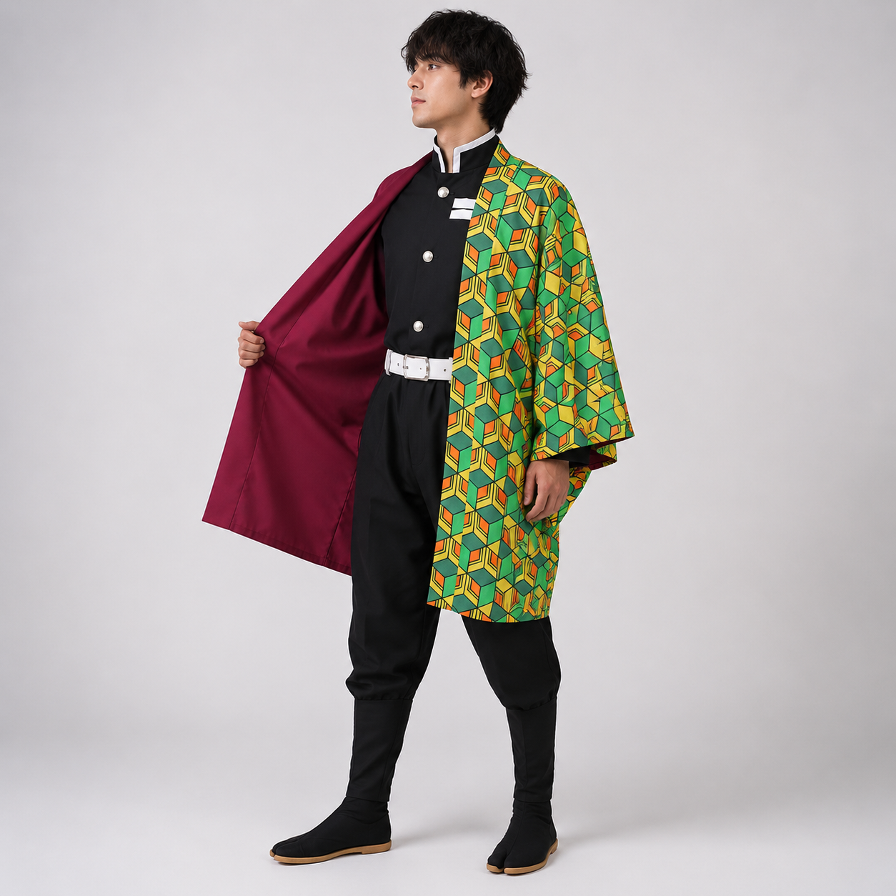 Kids' Anime Cosplay Costume Set | Geometric Haori · Sasha Sydney