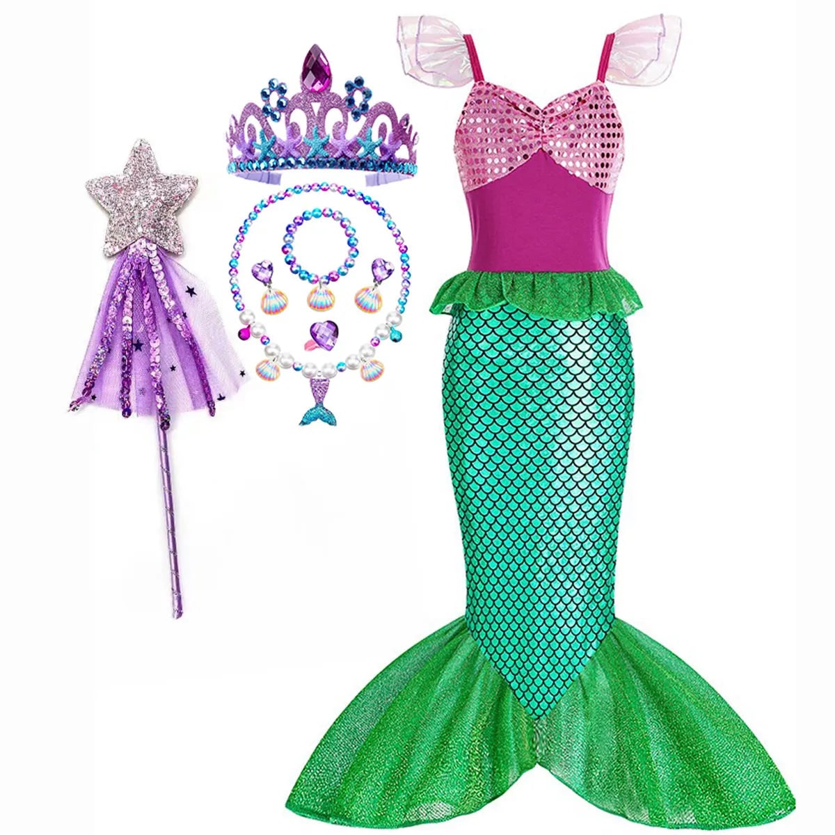Kids' Mermaid Dress | Sequin Tail · Sasha Sydney