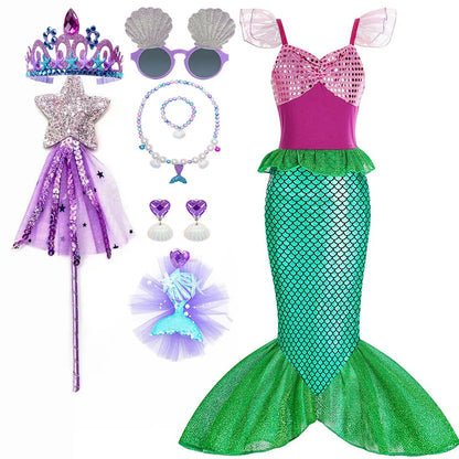 Kids' Mermaid Dress | Sequin Tail · Sasha Sydney