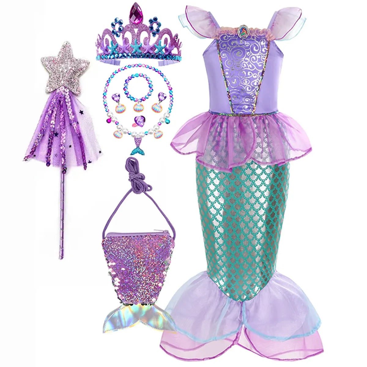 Kids' Mermaid Dress | Sequin Tail · Sasha Sydney