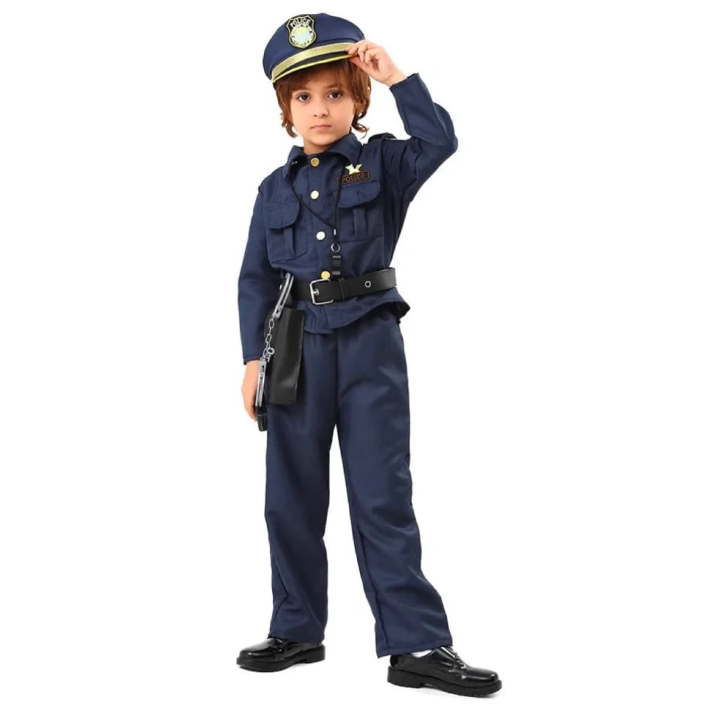Kids' Police Officer Costume Set | Accessories Included · Sasha Sydney
