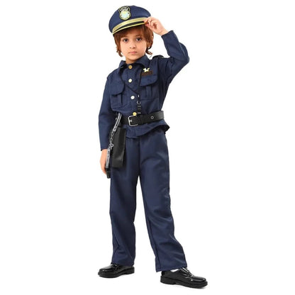 Kids' Police Officer Costume Set | Accessories Included · Sasha Sydney