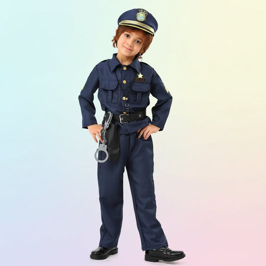 Kids' Police Officer Costume Set | Accessories Included · Sasha Sydney