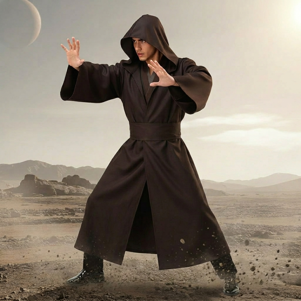 Men's Hooded Robe Costume | Belted Set · Sasha Sydney