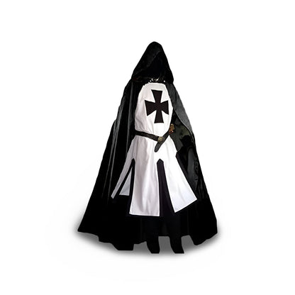 Men's Medieval Knight Costume Set | Hooded Cloak · Sasha Sydney