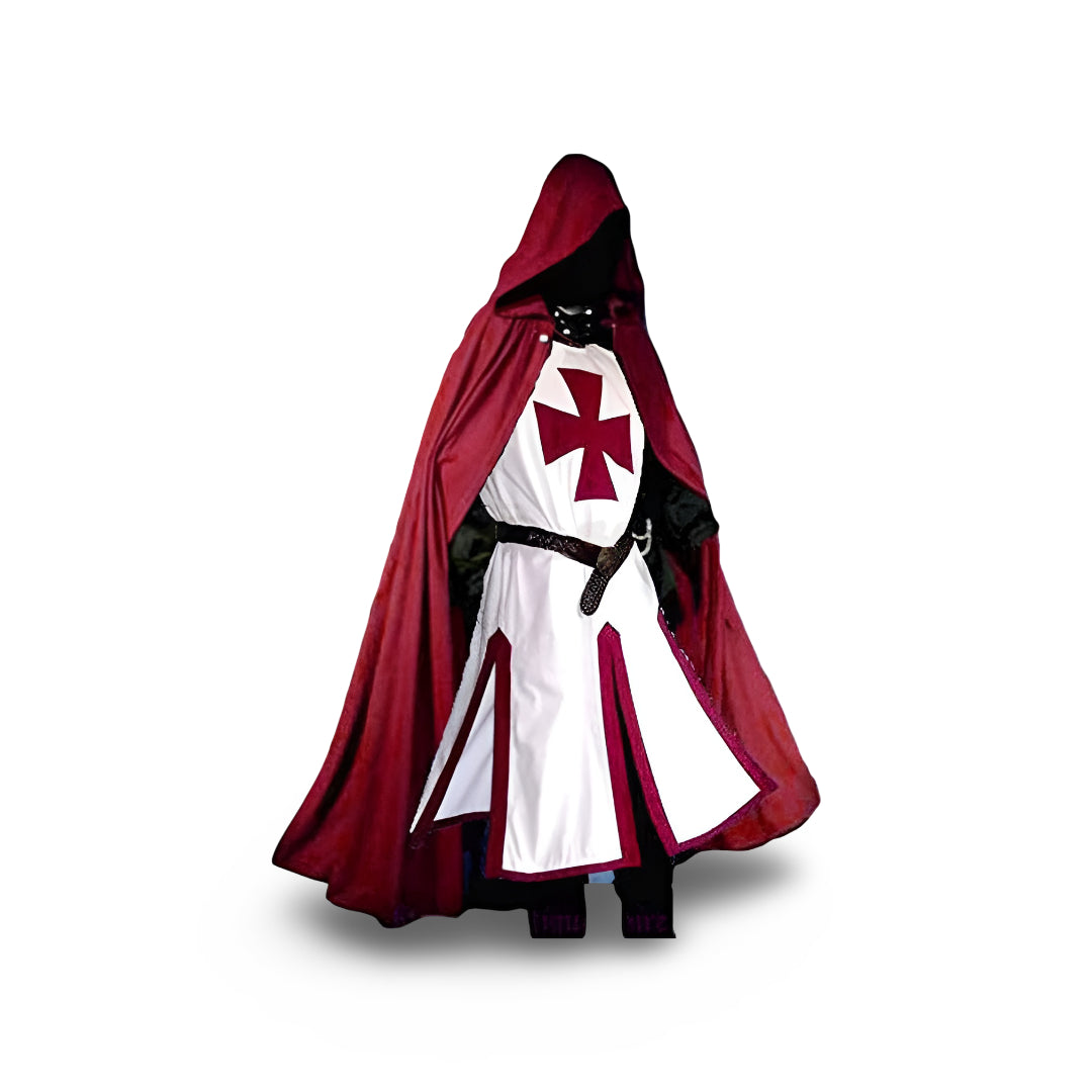 Men's Medieval Knight Costume Set | Hooded Cloak · Sasha Sydney