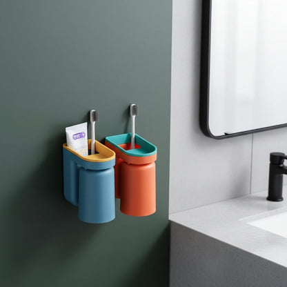 Wall Mounted Toothbrush Holder | With Cup · Sasha Sydney