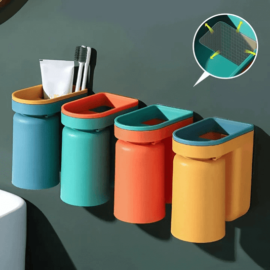 Wall Mounted Toothbrush Holder | With Cup · Sasha Sydney