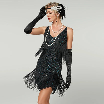 Women's Flapper Dress | Fringe Detail · Sasha Sydney
