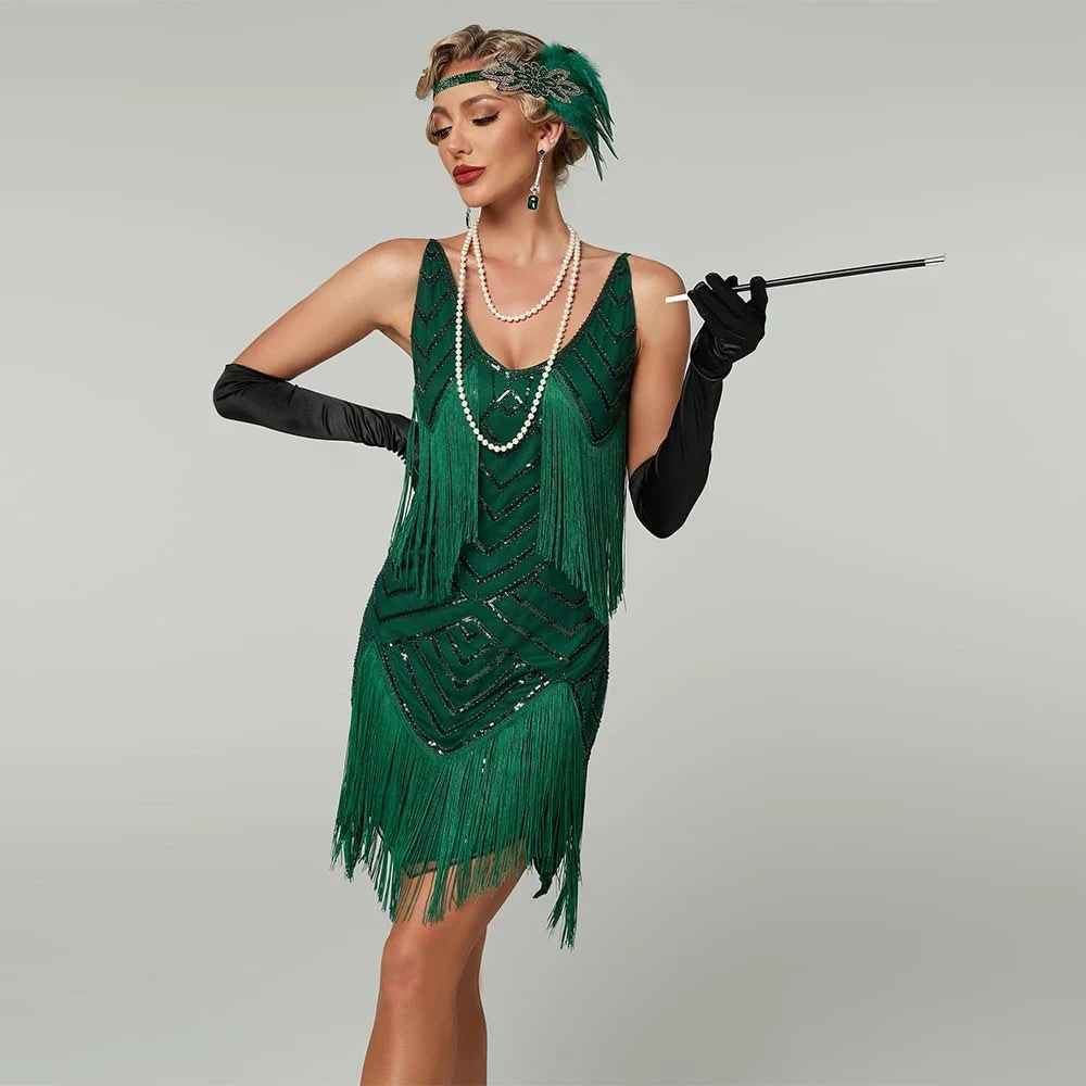 Women's Flapper Dress | Fringe Detail · Sasha Sydney
