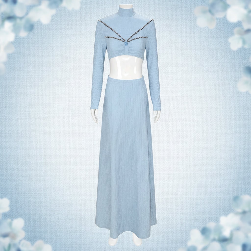 Women's Halter Maxi Dress | Beaded Detail · Sasha Sydney