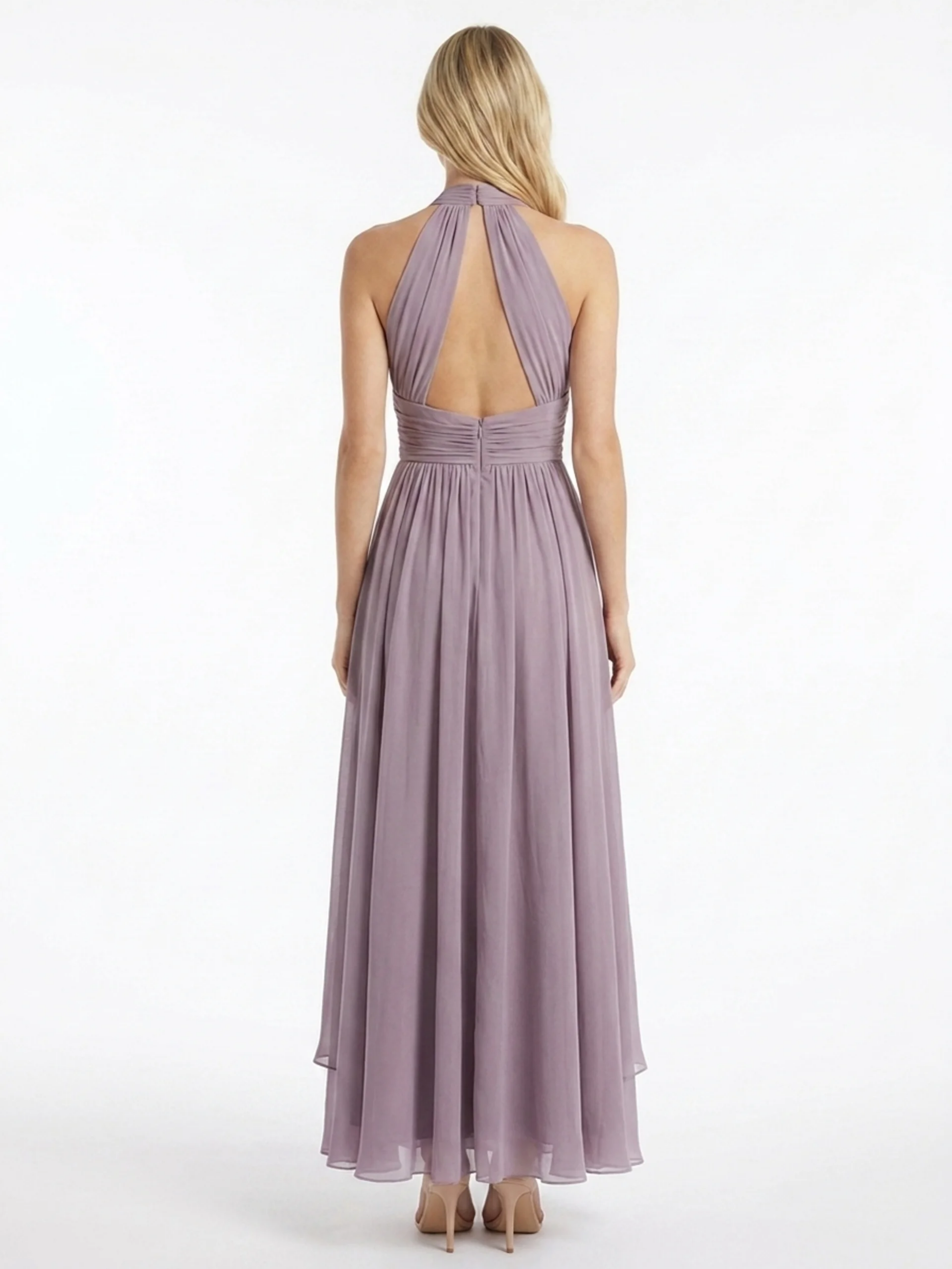 Women's Halter Maxi Dress | Plunge Neckline · Sasha Sydney