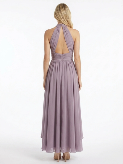 Women's Halter Maxi Dress | Plunge Neckline · Sasha Sydney