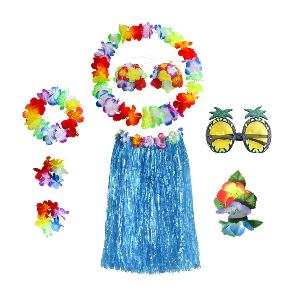 Women's Hawaiian Hula Costume Set | Floral Accessories · Sasha Sydney