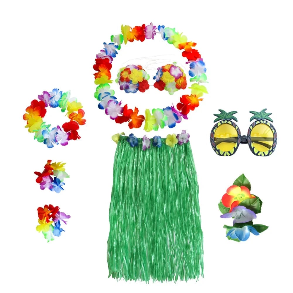 Women's Hawaiian Hula Costume Set | Floral Accessories · Sasha Sydney