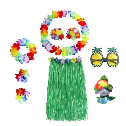 Women's Hawaiian Hula Costume Set | Floral Accessories · Sasha Sydney