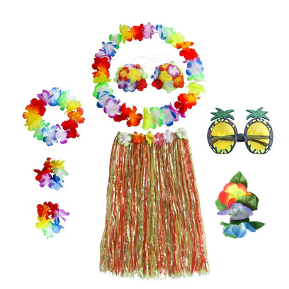 Women's Hawaiian Hula Costume Set | Floral Accessories · Sasha Sydney