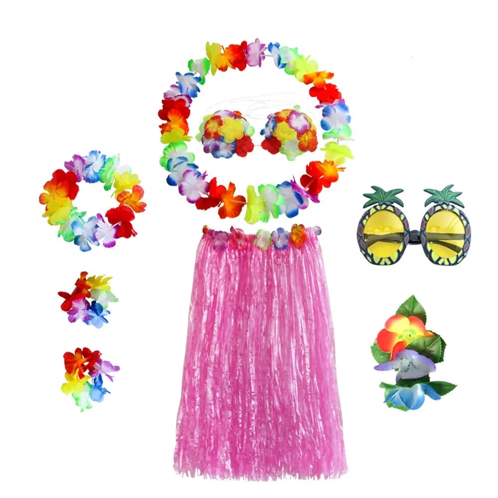 Women's Hawaiian Hula Costume Set | Floral Accessories · Sasha Sydney