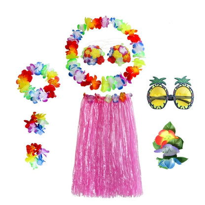 Women's Hawaiian Hula Costume Set | Floral Accessories · Sasha Sydney