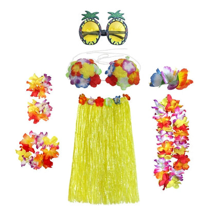 Women's Hawaiian Hula Costume Set | Floral Accessories · Sasha Sydney