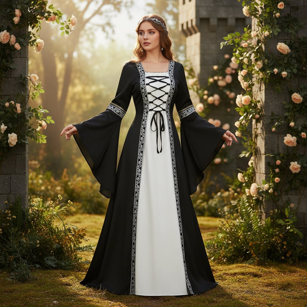 Women's Medieval Renaissance Dress | Lace-Up Front · Sasha Sydney